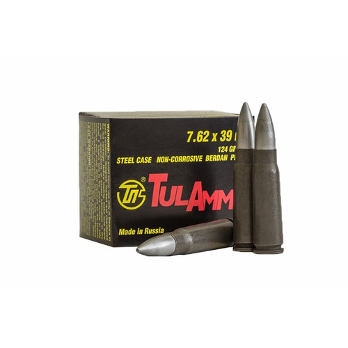 Tulammo 7.62x39 Ammo 122 Grain FMJ Box of 20 Tulammo 7.62x39 Ammo 122 Grain FMJ Box of 20