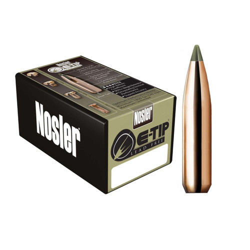Nosler 6.5mm .264" 120gr Spitzer E-Tip 50/Box