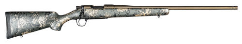 Christensen Arms Mesa FFT Bolt Action Rifle 6.5 PRC 20" Burnt Bronze Cerakote Threaded Barrel Burnt Bronze Cerakote Frame Green and Black/Tan Field Stock