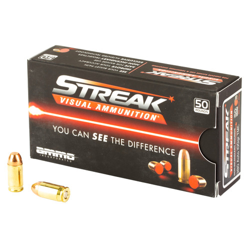 Streak 380 ACP Ammo 100 Grain Non-Incendiary Tracer Box of 50