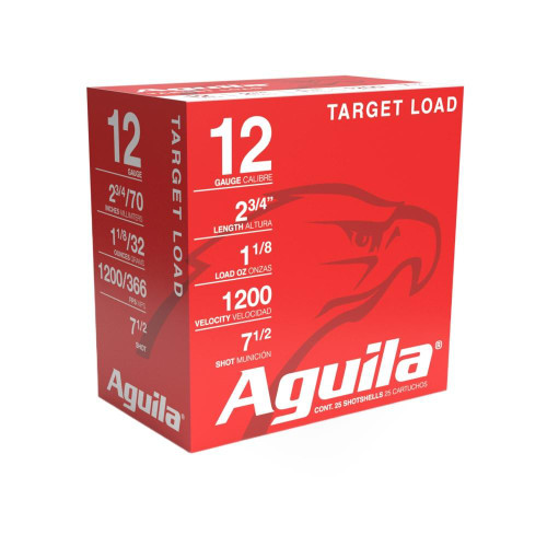 Aguila Heavy Target Shotshells 12 Gauge 2-3/4" 1-1/8 oz #7.5 25/ct