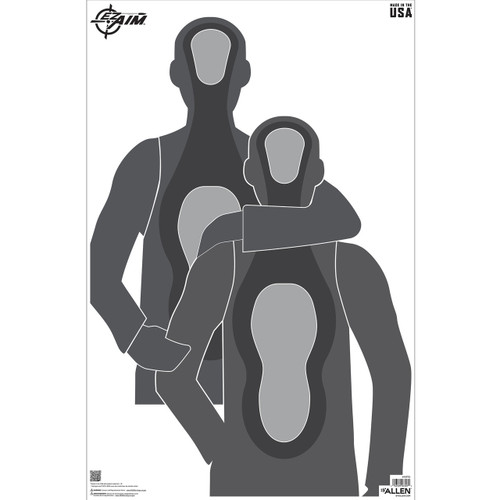 Allen EZ Aim Hostage Situation Target 23x35 50 Pack