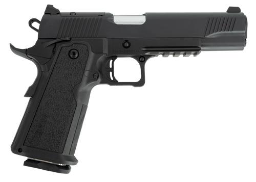 SDS Arms Tisas 1911 DS 9mm Luger Pistol 5" Barrel 17+1 Rounds Black Optics Ready