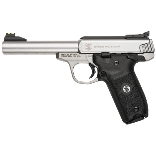 Smith & Wesson SW22 Victory .22 LR Pistol 5.5" Barrel 10+1 Rounds Silver (Interchangeable Match Barrel)