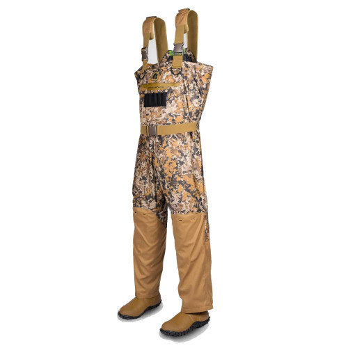 Gator Waders Men's Shield 1600 Gram Insulated Breathable Boot Foot Chest Waders 7 Brown Regular 8