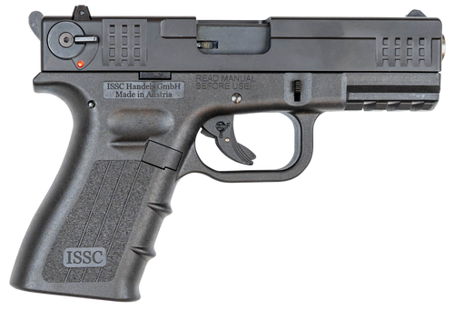 Issc M22 Gen 2 22 LR Pistol 4.10" Barrel 10+1 Round Black Steel Barrel Black Serrated Slide Black Polymer Frame