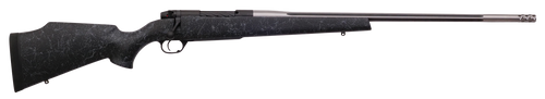 Weatherby Mark V Accumark Bolt Action Rifle 6.5 Creedmoor 24" Barrel Graphite Black Cerakote Finish Gray Webbed Black Stock