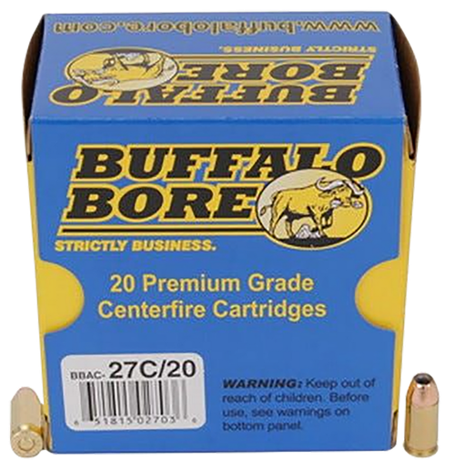 Buffalo Bore 380 ACP +P Ammo 90 Grain Jacketed Hollow Point Box of 20