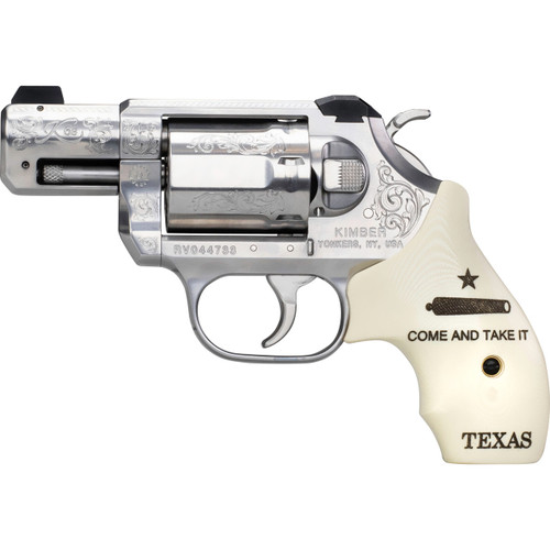 Kimber K6s Dasa Texas .357 Mag Pistol 2" Barrel 6+1 Round Stainless Steel Frame Bonded Ivory Grips