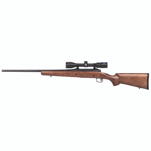 Savage Arms AXIS 2 XP Hardwood Bolt Action Rifle 223 Remington 22" Matte Barrel Matte Frame Brown Stock With Scope