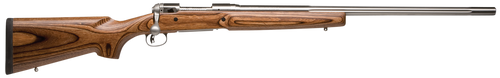 Savage Arms 18466 Varmint Low Profile Bolt Action Rifle 204 Ruger 26" Matte Stainless Barrel Satin Brown Stock