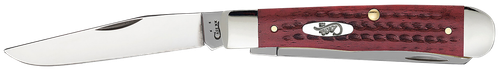Case 00783 Trapper Pocket Knife 3.25 Inch Clip Point/Spey Blade Red Bone Handle