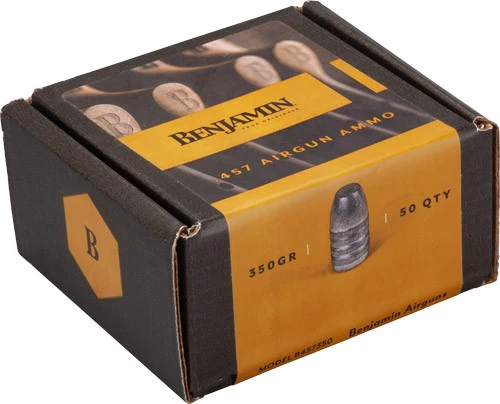 Benjamin 457 Caliber Pellets 350 Grain Flat Nose 50 Pack