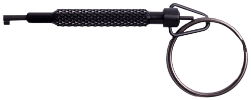Uzi Accessories UZIKEYROTATI Handcuff Key Rotating Black Metal 0.90 oz