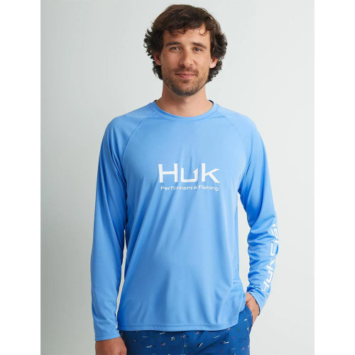 Marolina Huk Men's Vented Pursuit Long Sleeve Shirt Blue XL