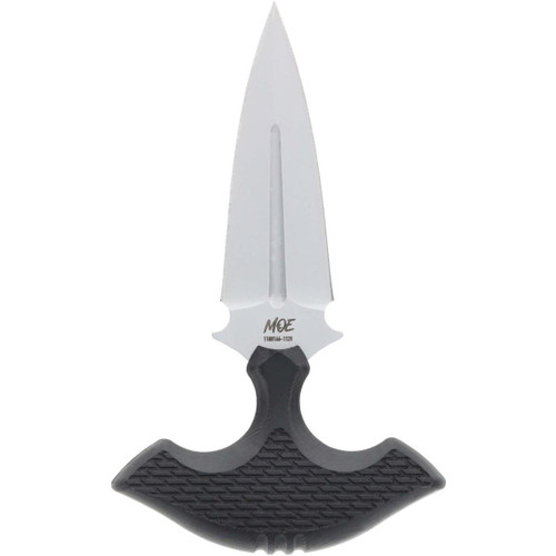 Schrade MOE Fixed Blade Knife 3" Dagger AUS-8 Titanium Nitride Blade Rubber Handle Black