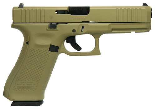 Glock 17 Gen 5 9mm Luger Pistol 4.49" Barrel 17+1 Round Flat Dark Earth