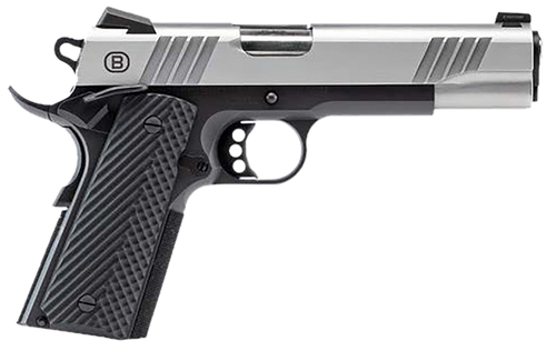 Bersa B1911 .45 ACP Pistol 5" Barrel 8+1 Round Stainless Steel and Black with VZ Grips Night Sight