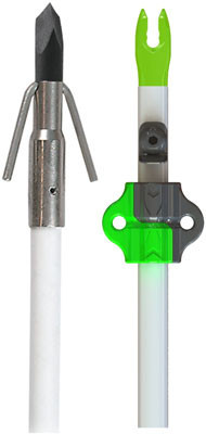 Muzzy Gar Point Bowfishing Arrow with Nock and Bottle Slide