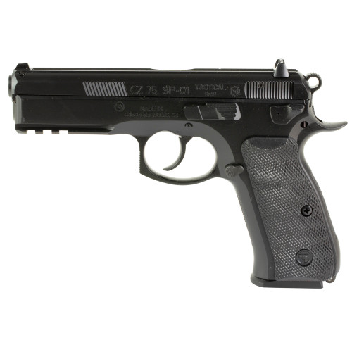 Cz-Usa 75 SP-01 Tactical 9mm Luger Pistol 4.6" Barrel 10+1 Round Black - Image 1