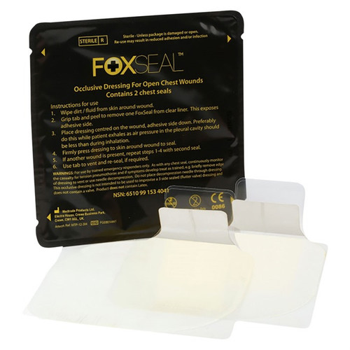Celox Medical FOXSEAL Chest Seal Occlusive Dressing 2-Pack