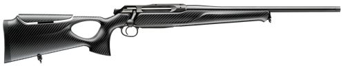 Sauer 80117663 505 Synchro XTC Bolt Action Rifle 375 H&H Magnum 24" Matte Blued Steel Barrel Black Thumbhole Stock