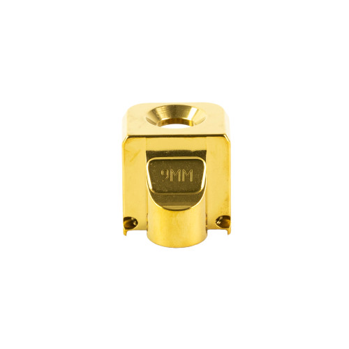 Zaffiri Precision Blowhole Compensator for Glock 9mm (Gen 1-5) 1/2x28 Thread Titanium Nitride - Image 1