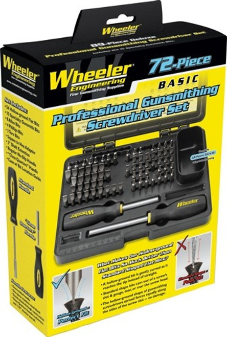 Wheeler 72-Piece Gunsmithing Screwdriver Kit - Image 1 Wheeler 72-Piece Gunsmithing Screwdriver Kit - Image 1