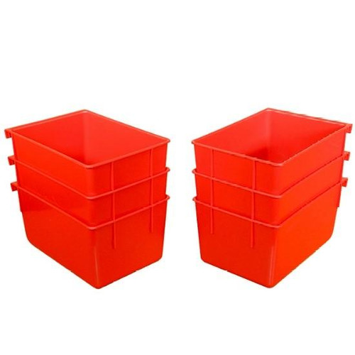 Lee Reloading Stand Closed Front Hanging Bins Polymer Red 6PK