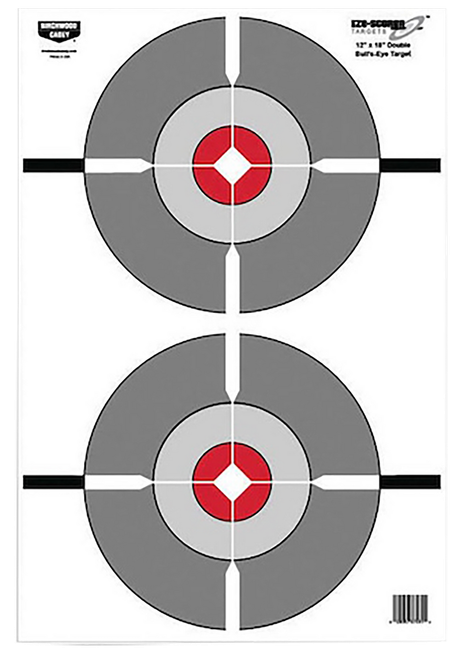 Birchwood Casey Eze-Scorer Double Bullseye 12" x 18" Target 10PK