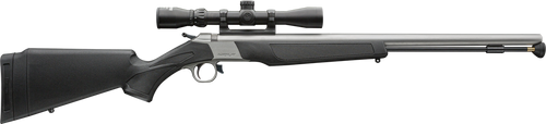 CVA Wolf V2 50 Caliber Muzzleloading Rifle 24" Stainless Steel Barrel Black Synthetic Stock