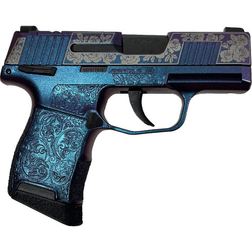 Sig Sauer P365 Guns & Roses Mongoose Purple 9mm Luger Pistol 3.1" Barrel 10+10 Round Magazines