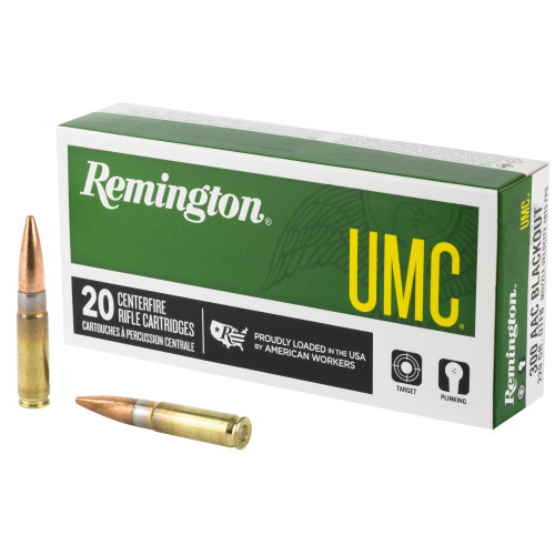Remington UMC 300 AAC Blackout Ammo 220 Grain Jacketed Hollow Point Box of 20 - Image 1