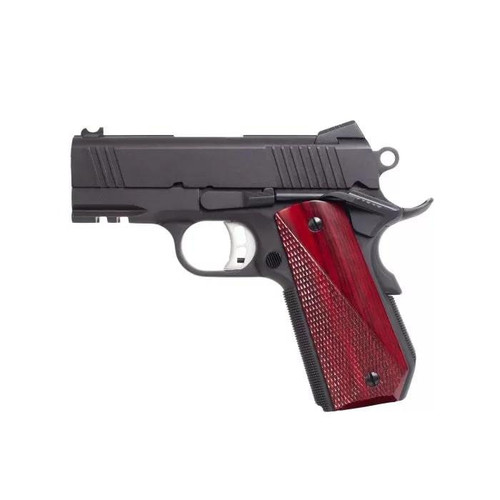 Fusion Firearms NCOM-D 9mm Luger Pistol 3.25" Barrel 10+1 Round Red Cocobolo Grips Black Oxide Finish