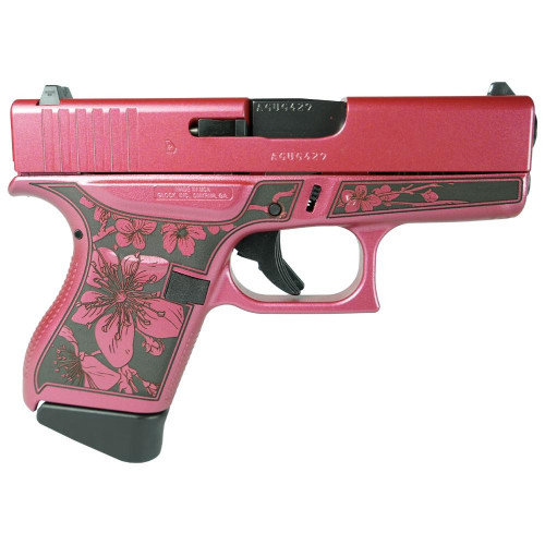 Glock 43 9mm Luger Pistol 3.41" Barrel 6+1 Round Medusa Pink Grip