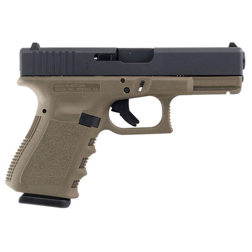 Glock 19 Gen 3 9mm Luger Pistol 4.02" Barrel 10+1 Rounds OD Green