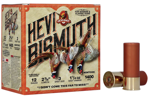 Hevi-Shot Hevi-Bismuth 12 Gauge Ammo 2-3/4" #3 1-1/4 oz Box of 25