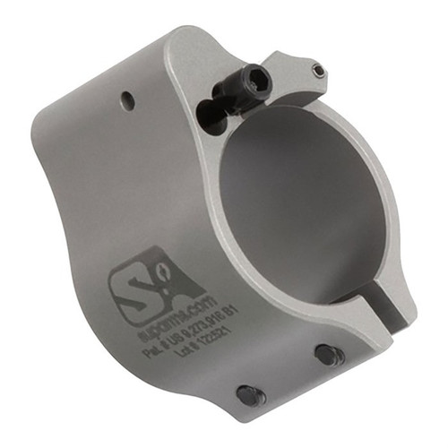 Superlative Arms Adjustable Gas Block AR-15 0.875" Stainless Steel (Bleed Off, Clamp-On, Melonite Finish)