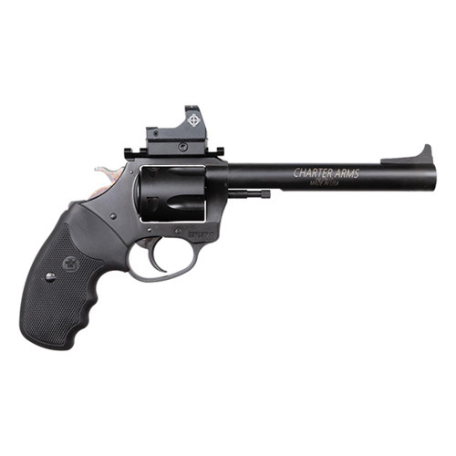 Charter Arms Target Mastiff 9mm Luger Pistol 6" Barrel 5+1 Round Black with Optic Charter Arms Target Mastiff 9mm Luger Pistol 6" Barrel 5+1 Round Black with Optic