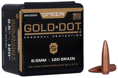 Speer .264 120gr Bonded Soft Point Brass 50/20