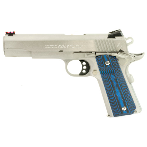 Colt Government Competition Series .38 Super Pistol 5" Barrel 9+1 Rounds Stainless Steel