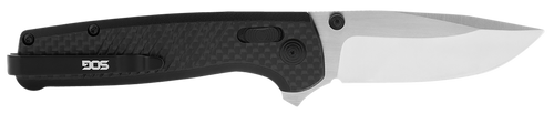 SOG Terminus Pocket Knife 2.95" Clip Point CPM S35VN Satin Blade Carbon Fiber/G-10 Handle Black