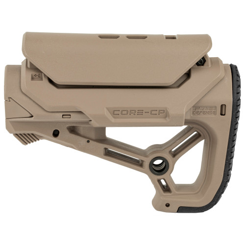 Fab Defense GL-Core S Buttstock with Cheek Pad FDE - Image 1 Fab Defense GL-Core S Buttstock with Cheek Pad FDE - Image 1