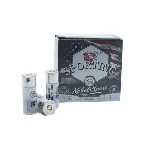 Eurosports Llc Nobel Sport Due Sporting 12 Gauge Ammo 2-3/4" #7.5 Shot 1 oz Box of 25