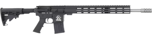 Great Lakes Firearms AR-15 450 Bushmaster 18" Stainless Barrel Black Receiver Carbine Stock Compensator