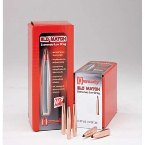 Hornady ELD Match Bullets .30 Cal .308" 168gr ELD-M 100/Box