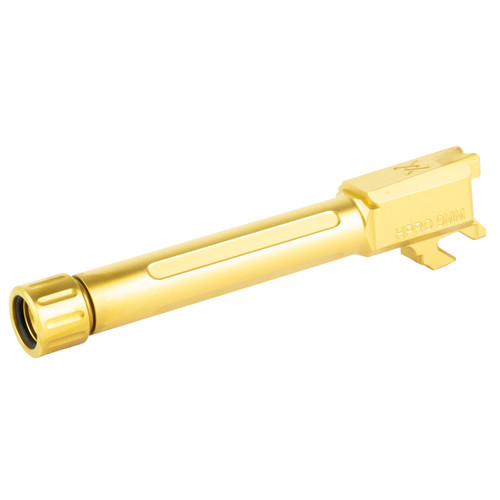 True Precision Barrel Springfield Hellcat Pro 9mm 3.7" Gold Titanium Nitride 1/2x28