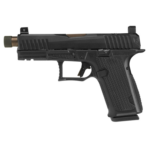 Lone Wolf Distributors Dusk19 9mm Luger Pistol 4.6" Threaded Barrel 15+1 Rounds Bronze Barrel Black Frame