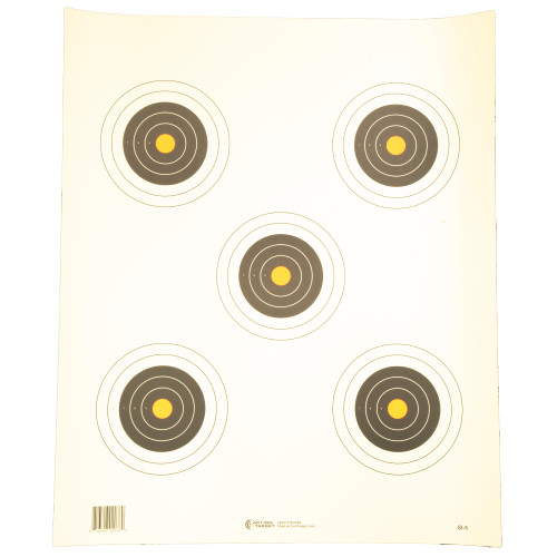 Action Target Bullseye Orange Center Targets 100 Pack