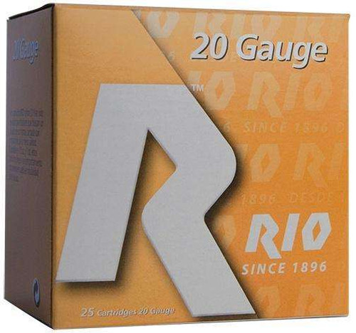Rio Small Game Load Shotshell 20 Gauge 3" #5 Shot 1-1/4 oz Box of 25